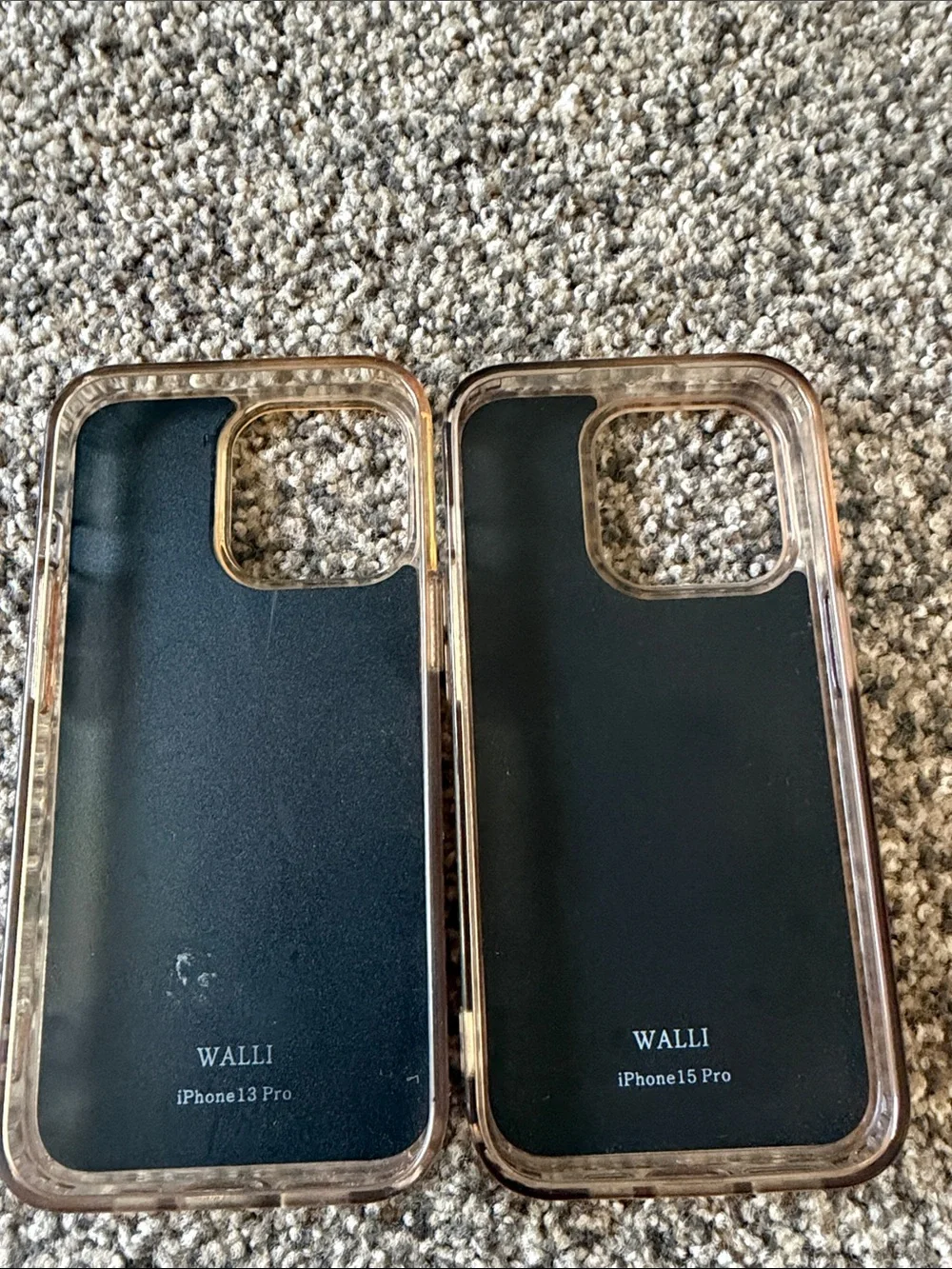 Walli Phone Case with Black Floral and Tan Checker Options 13 pro and 15 pro